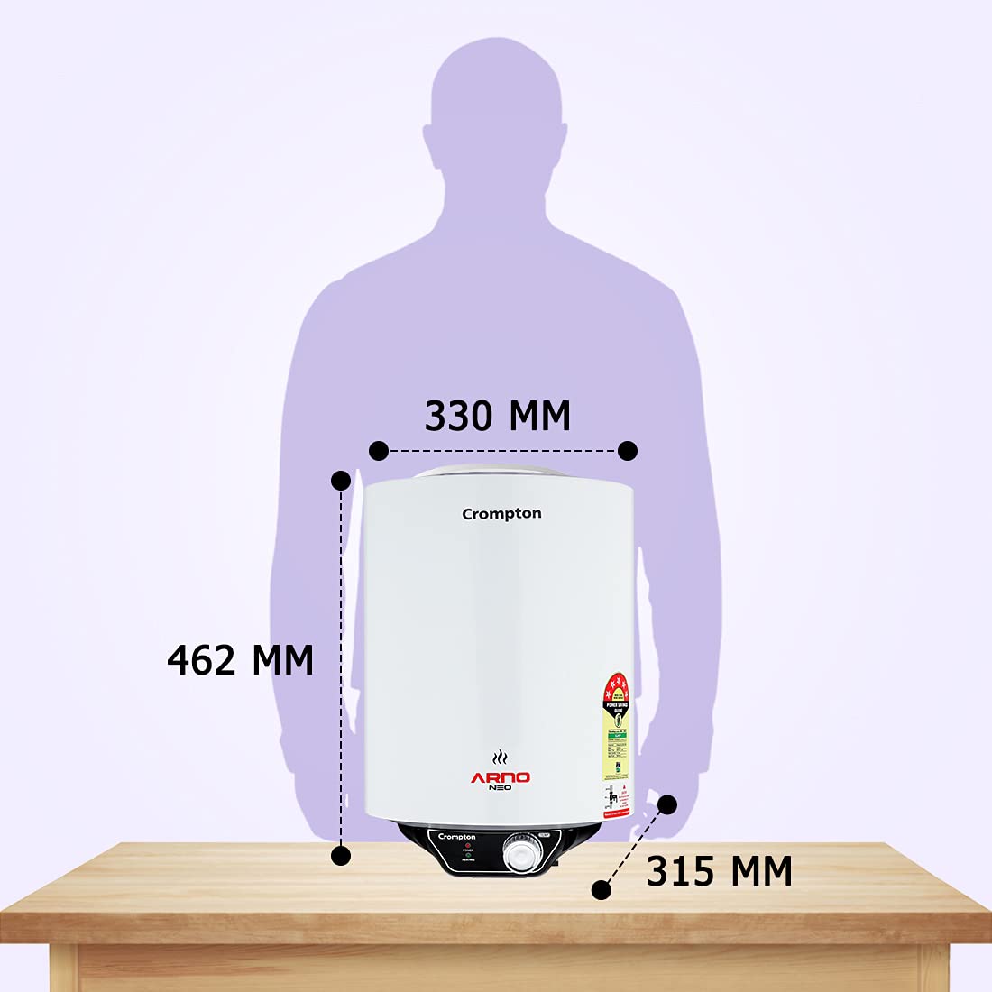 Crompton Arno Neo 15-L 5 Star Rated Storage Water Heater Geysers